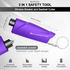 Seatbelt Cutter  3-in-1 Mini Glass Breaker  3 Pack Car Escape Tool For Land A