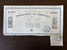 1868territory Of Montana  100 Bond W  1 Coup  james Tufts  j E  Galloway Sign b1