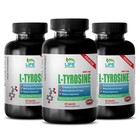 L-tyrosine Powder - L-tyrosine 500mg 3 Bottles - Brain And Memory Boost