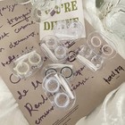 6 Pack Portable Contact Lens Cases  Clear Travel Eye Contacts Case Box Holder   