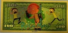 24k Gold Foil Plated Rick And Morty Banknote Warner Bros Cartoon Collectible