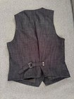 Chef Works Urban Men  Black Button Front Waistcoat Vest Regular Size