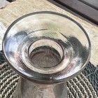 Vintage Glass Alcohol Decanter Faded Gold  federal Law    Whiskey Mid Century