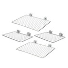  4 Pcs Pet Bird Cage Accessories Parrot Play Stand Perch Toy Metal Rest Shelf