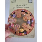 Yankee Candle Gingerbread Men Gumdrop Illuma Lid Jar Candle 22   14 5 Oz Jar New