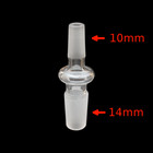  2x  14mm Male To 10mm Male Glass Adapter
