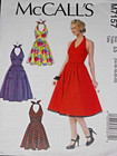 Oop Mccall   s M7157 Vintage Retro Inspired Halter Dress Sewing Pattern Size 14-22