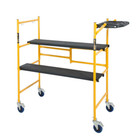 4 Ft  X 4 Ft  X 2 Ft  Mini Rolling Scaffold 500 Lb  Load Capacity With Tool Shel