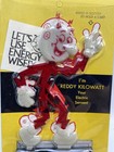 Vintage Reddy Kilowatt Business Card Figure In Mailer Glows In Dark 1961 Vintage