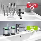 Toothbrush Holders For Bathroom Stainless Black Toothpaste Stand Bathroom Access