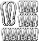 30pcs M4 Mini Carabiner Clips 1 57 Inch Spring Loaded Snap Hooks Camping Backpac