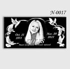 Deep-engraved Human Headstone - Marker  Measuring 16x8x3 Inches In Solid Granite
