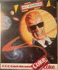 Vintage 1986 Max Headroom C - C - C - Catch The Wave Coke Coca Cola Poster