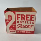 Vtg Original Squirt Soda Two Bottle Cardboard Carton Carrier 1959 Lot Of  10