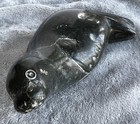Vintage Inuit Soapstone Seal Sculpture  Hand-carved Canadian Eskimo Art 6   