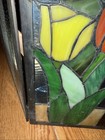 Tiffany Style Multicolor Stained  Leaded Glass Fire Place Screen 48    Open Wide