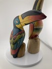 Vintage Hand Carved   Painted Balsa Wood Toucan Lot Made In Ecuador  Folk Art