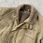 Vintage Ww2 Us Navy N-1 Deck Jacket Medium 38  Stencil  Salty  Torp Shop