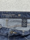 Faded Glory Shorts Womens 10 Blue Denim Distressed Stretch Normcore Ladies
