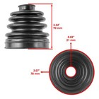 2 Rear Axle Inner And Outer Cv Boot Kits For Polaris Sportsman 500 4x4 Ho 99-05