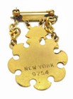Daughters Of Rebekah Member Pin Odd Fellows 3-piece Dangling-front Emblem Missin