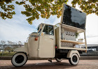 Mobile Coffee And Ice Cream Tricycle Food Cart Fully Equipped For Outdoor Use