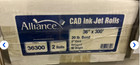 Alliance Wide Format Paper 36 x300 x2  Bond Engineering 92 Bright 20lb  2 Rolls