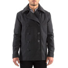 Alpine Swiss Mason Mens Wool Blend Pea Coat Jacket Double Breasted Dress Coat