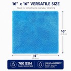Microfiber Towels 16x16 700 Gsm Car Detailing Polishing Drying Edgeless 3 Pack