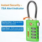 2pack Tsa Approved Luggage Lock 4-digit Combination Lock For Luggage Suitcase
