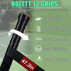 12 Pack Tennis Racket Grip Tape Precut Anti-slip Absorbent Overgrip Black