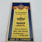 Vintage 1936  Sunoco Road Map   Historical Guide Florida