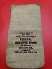 1932 Federal Reserve Bank Of Chicago Ill Rare Old Find Great Depression Bank Bag