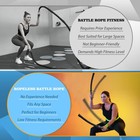 Ropeless Battle Ropes For Home Gym  Lightweight Battle Rope For Fitness Begin   