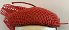 Vintage Helene De Saint Lager Paris Pink Net Fascinator Pill Box Hat