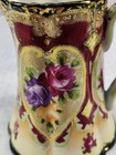 Antique Nippon Gold Red Purple Floral   Heart Design Georgeous Colors
