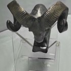 Ram Head Hood Ornament Ramcharger Rectangular Base Gem  338  read Desc 