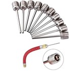 20pcs Stainless Steel Ball Pump Needles Inflator Adapters For Football Basketbal