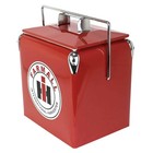 Red Ih Farmall Retro Metal Cooler Jh1000fm