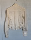 Vintage 70s Gunne Sax Victorian Button-up Blouse Lace Cottagecore Cottage Sz 7