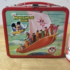 Vintage 1977 Aladdin  mickey Mouse Club  Metal Lunchbox   Thermos