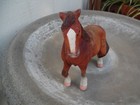 Draft Horse Clydesdale Shire Wood Carving Figurine Sculpture  Signed By Artist