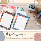 Prims   Flourish Magnetic Notepads For Refrigerator  4-pack Grocery List Magnet