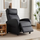 Recliner Chair Pu Leather Recliner Sofa No Massage  Home Theater Seating