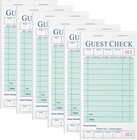 Guest Check Books 6 Pack  Guest Checks For Servers  Server Note Pads  Waitress A