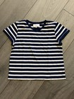 La Ligne Navy White Striped Short Sleeve Tee Women s M