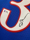 Allen Iverson Philadelphia 76ers Hand Signed Autographed Blue Jersey Beckett Coa
