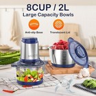 Koios 500w Powerful Electric Food Processor Kitchen Food Chopper Blender 8 Cups