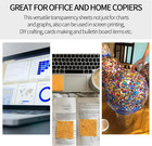 30 Sheets Transparency Film Paper  8 5x11 Inches Transparent Film For Ink Jet P