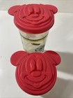 Disney Tupperware Mickey Minnie Mouse Goofy Cup Tumbler W  Lid Snack Set Vintage